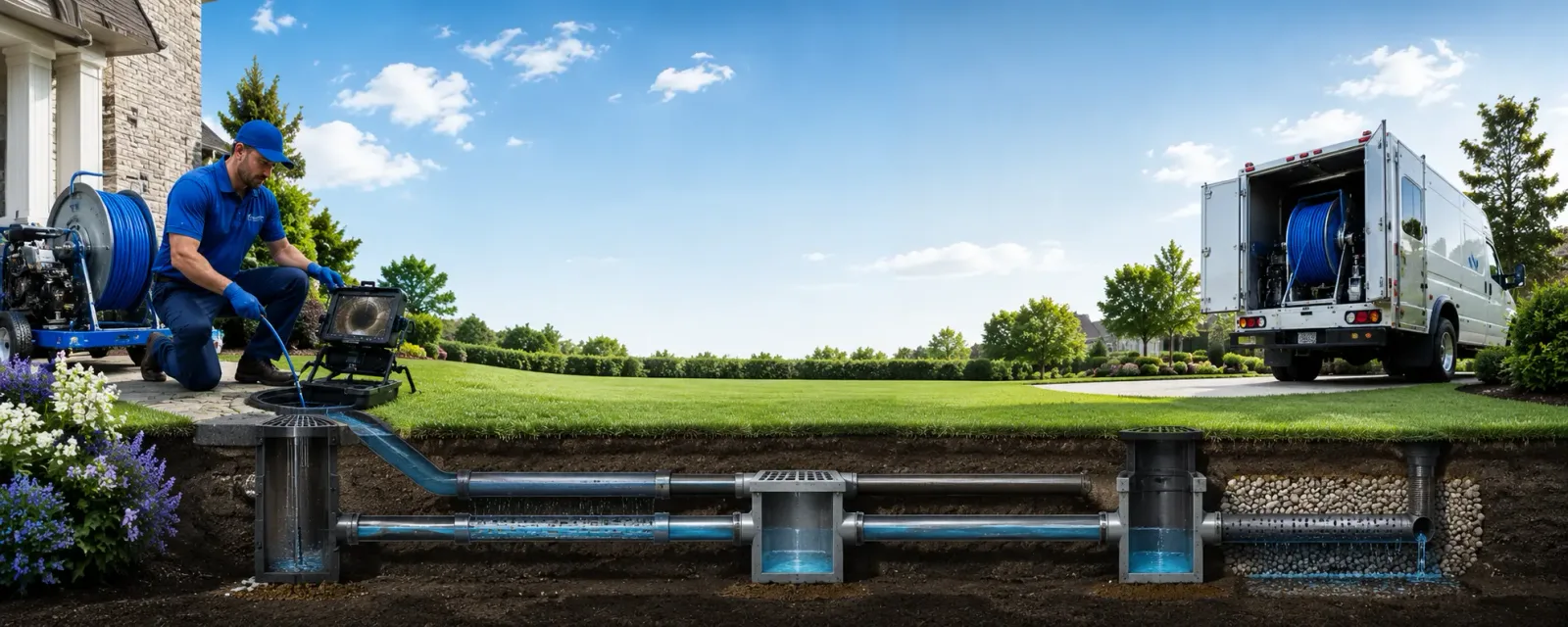 Outdoor drain cleaning information for Camp Douglas, WI